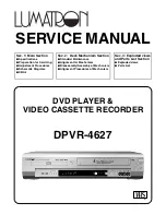 Preview for 1 page of Lumatron DPVR-4627 Service Manual