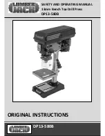 Lumber Jack DP13-580B Safety And Operating Manual preview