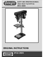 Lumber Jack DP16-1050B Original Instructions Manual preview