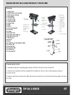 Preview for 9 page of Lumber Jack DP16-1050B Original Instructions Manual