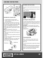 Preview for 12 page of Lumber Jack DP16-1050B Original Instructions Manual