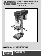 Lumber Jack DP16-910B-VS Operating Manual предпросмотр