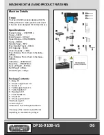 Предварительный просмотр 8 страницы Lumber Jack DP16-910B-VS Operating Manual