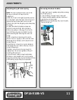 Предварительный просмотр 13 страницы Lumber Jack DP16-910B-VS Operating Manual