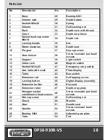 Предварительный просмотр 20 страницы Lumber Jack DP16-910B-VS Operating Manual