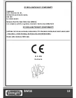 Preview for 15 page of Lumberjack BM16 Operating Manual