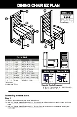 Предварительный просмотр 7 страницы Lumberjack DINING CHAIR Manual