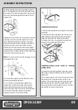 Предварительный просмотр 11 страницы Lumberjack DP20-1630F Safety And Operating Manual