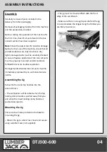 Preview for 6 page of Lumberjack DTJ300-600 Safety And Operating Manual