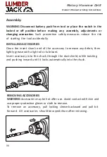 Preview for 8 page of Lumberjack LRH755 Original Manual