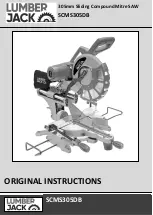 Preview for 1 page of Lumberjack SCMS305DB Original Instructions Manual