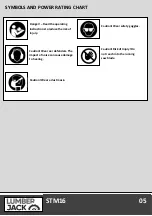 Preview for 7 page of Lumberjack STM16 Safety And Operating Manual