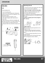 Preview for 9 page of Lumberjack TAC18G Safety And Operating Manual