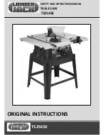 Lumberjack TS254SE Original Instructions Manual preview