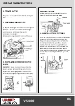 Предварительный просмотр 8 страницы Lumberjack VSJ100 Safety And Operating Manual