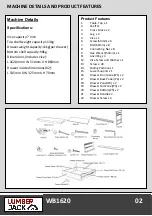 Предварительный просмотр 4 страницы Lumberjack WB1620 Safety And Operating Manual