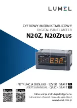 Предварительный просмотр 1 страницы Lumel N20Z TYPE User Manual & Quick Start