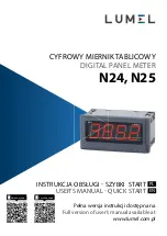 Lumel N24 Series User Manual & Quick Start предпросмотр