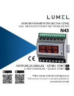 Lumel N43 User Manual & Quick Start предпросмотр