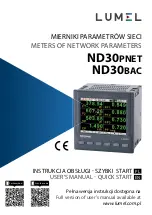 Lumel ND30BAC User Manual & Quick Start предпросмотр