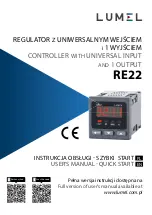 Lumel RE22 User Manual & Quick Start предпросмотр