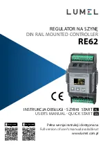 Lumel RE62 User Manual & Quick Start предпросмотр