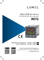 Lumel re72 series Quick Start Manual preview