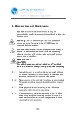 Предварительный просмотр 49 страницы Lumen Dynamics Group OmniCure LX400+ User Manual