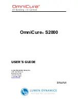 Lumen Dynamics Group OmniCure S2000 User Manual preview