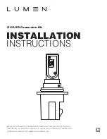 Предварительный просмотр 1 страницы Lumen 880XHLC-G10 Installation Instructions Manual