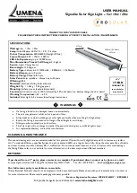 Lumena PRO SOLAR SIGNALITE User Manual preview