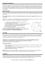 Предварительный просмотр 2 страницы Lumena Prosolar PANAMA User Manual