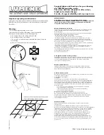 Предварительный просмотр 2 страницы LUMENE Movie Palace Premium 3D Assembly Instructions And User'S Manual