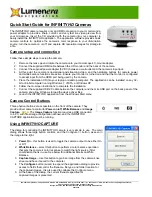 Lumenera INFINITYHD Quick Start Manual preview