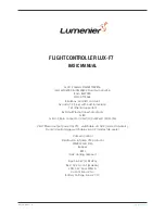 Lumenier LUX-F7 Basic Manual preview