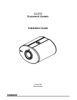 Lumens CL510 Installation Manual предпросмотр