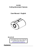 Lumens CL510 User Manual preview