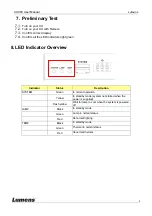 Preview for 8 page of Lumens CU003 Installation And Technical Manual