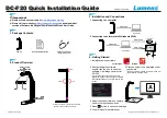 Lumens DC-F20 Quick Installation Manual preview