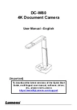 Preview for 1 page of Lumens DC-W80 User Manual