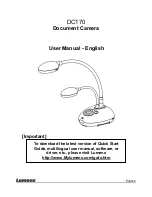 Предварительный просмотр 1 страницы Lumens DC170 User Manual