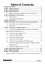 Предварительный просмотр 2 страницы Lumens DC172 User Manual