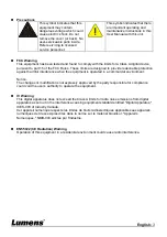 Предварительный просмотр 4 страницы Lumens DC172 User Manual