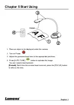 Предварительный просмотр 10 страницы Lumens DC172 User Manual