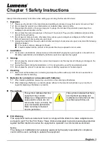 Предварительный просмотр 4 страницы Lumens DC200 User Manual