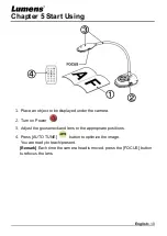 Предварительный просмотр 11 страницы Lumens DC200 User Manual