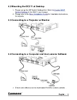 Предварительный просмотр 13 страницы Lumens DC211 User Manual