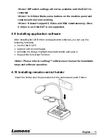 Предварительный просмотр 16 страницы Lumens DC211 User Manual