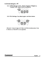 Предварительный просмотр 19 страницы Lumens DC211 User Manual