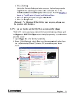 Предварительный просмотр 32 страницы Lumens DC211 User Manual